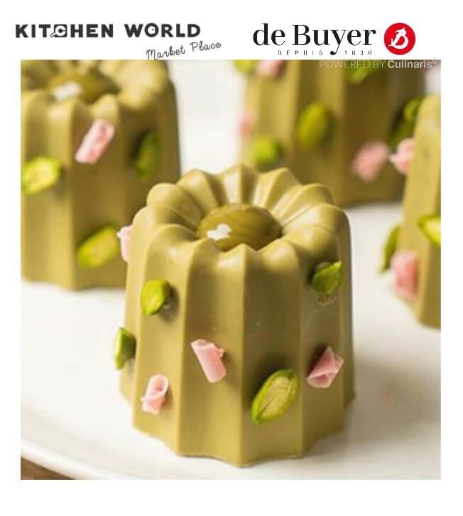 พิมพ์อบขนมคาเนเล่ทองแดง DE BUYER BW1067 ขนาด 4.5 ซม 1 ชิ้น